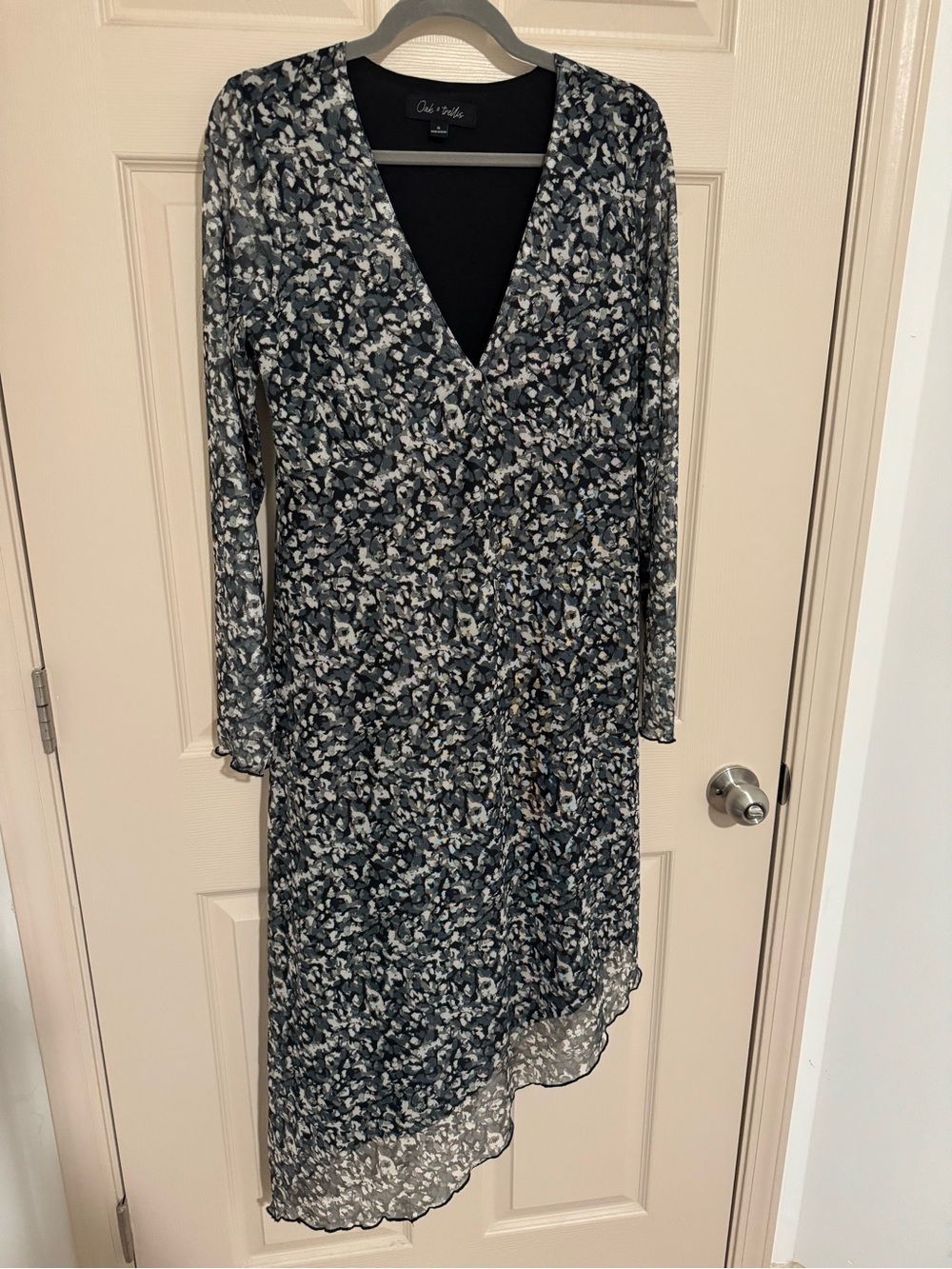 Asymmetrical Long Sleeve Dress